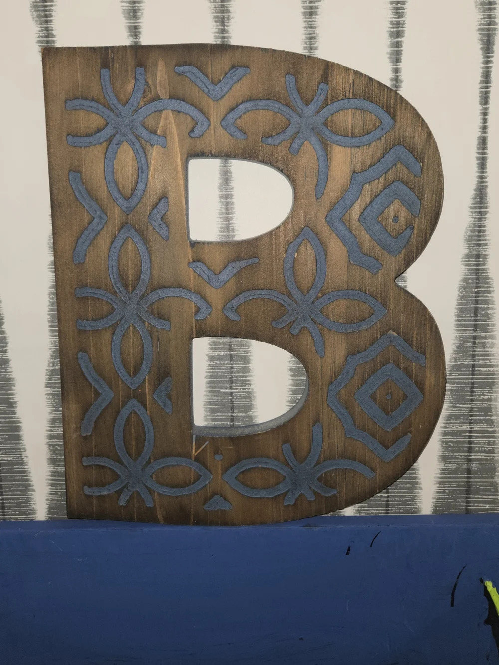 BATH Wall Decor Letters – Mixed Metal, Wood & Buffalo Plaid Rustic Farmhouse